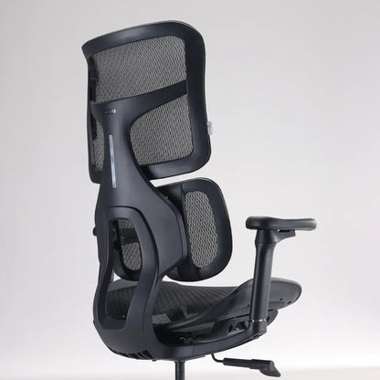 Chaise ergonomique avec repose-pieds