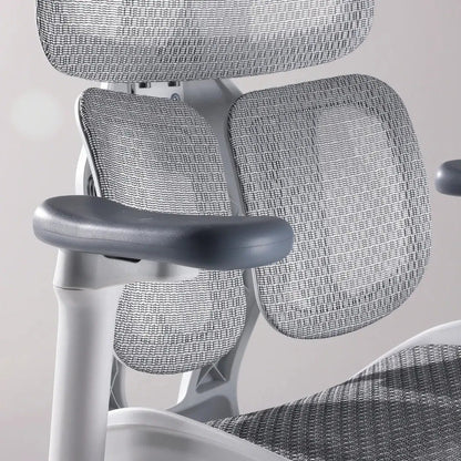 Chaise ergonomique avec repose-pieds